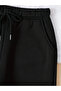 Black Unisex Jogger Sweatpants with Elastic Legs Şah Modaffdşş - 3