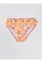 Orange Elastic Waistband Printed Baby Girl Bikini Bottoms, Pack of 2 - 2
