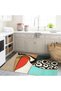 Kemal Collection Multicolored Geometric Detailed Pelikan Patterned Woven Base Modern Decorative Carpet 50 - 3