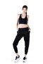 Women's High Waist Jogger Sweatpants Black - 2