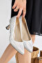Evening Dress Shoes with Stone Heels