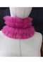 Isabella Cosplay&Party Neck Ruffle Fuchsia - 7