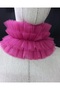 Isabella Cosplay&Party Neck Ruffle Fuchsia - 4