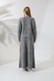Round Crew Neck Long Sleeve Short Sweater Elastic Waist Thessaloniki Knitted Corduroy Skirt Knitwear Two Piece Set - 2