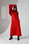 Boat Neck Bat Sleeve Thessaloniki Knitted Short Sweater U-Neck Loose Ankle-Length Dress Two-Piece Knitwear Set - 5
