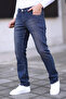 Lacivert Regular Fit Esnek Kumaş Jeans Kot Pantolon TMNSS25JE00001 - 6