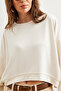 Women's Ecru Modal Texture Premium Oversize Flowy Sweatshirt Swt- 19000713 - 6