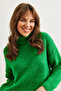 Women Green Turtleneck Soft Textured Thick Knitwear Sweater Kzk- 19000936 - 4