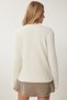 Women's Bone Stylish Heart Buttoned Bearded Soft Knitwear Cardigan Cr00442 - 5