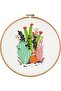 Tapestry Etamine Embroidery Set with Hoop 20X20 cm 511258