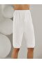 Women's Long Combed Cotton Underwear White Mb002 - 4