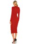 Women's shirred midi silk jersey dress - 3