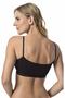 Women's Bustier Sports Combed Cotton Half Athlete Bra with Rope Straps - 7
