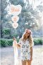 Bride To Be Written White Heart Foil Balloon 3-Piece - 3