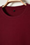 Basic Bordo Oversize/Geniş Kesim Dokulu Waffle Kısa Kol T-Shirt TMNSS22TS00049 - 8