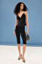 Black 3D Rose Detailed Woven Bustier Tprss25Bs00010 - 2