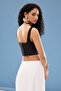 Black Straps Corset Woven Woven Blouse Twoss23Bz00938 - 5
