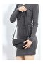 Minimal Covered Women's Hand and Shoulder Bag Black - 3