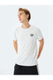 Crew Neck Short Sleeve Slogan Printed Sports T-Shirt