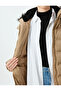Inflatable Coat with Hood, Faux Fur Collar, Pockets and Zipper - 5