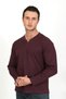 5524 New Season V-Cut Buttoned Brow Ribbed Knit Zak Standard Fit – Suitable for Daily Use - 4