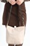 Daily Strap Large Useful Women's Hand and Shoulder Bag Cream - 6