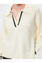 Polo Knitwear Sweater with Long Hip-Length Line Detail - 5
