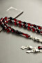 Kalemkar İmameli Red Black Fire Amber Prayer Beads - 3