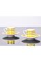 Peyda Light Green Coffee Cup Set for 2 People 4 Pieces - 3