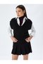 Thick Pleated Mini Skirt with Metal Accessories - 2