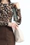 Daily Strap Large Useful Women's Hand and Shoulder Bag Cream - 3