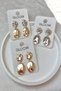 Women's Earrings 5cm Two Oval Scrunch Detail Women's Earrings - 2