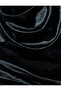 Slim Fit Degaje Collar Sleeveless Midi Velvet Dress - 6