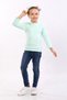 Girl's Natural Organic Cotton Slim Fit Body-Hugging Flexible Stretch Fabric Basic Daily Body Blouse