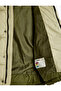 Hooded Inflatable Coat with Wind Cover and Ce Detail Applique - 5