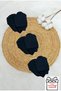 Unisex Baby Newborn Combed Organic Cotton Baby Gloves 3 Pairs Set - Black