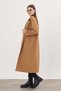 Tan Cufflink Detail Coat 7270A - 7