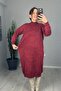Oversize Washed Lycra Knitwear Dress - 7