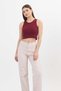 11104 Lycra Wide Leg Trousers Beige - 2
