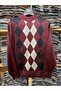 Men's Dad Burgundy Patterned Thin Half Turtleneck Knitwear Sweater - 3