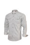 Men's Long Sleeve Double Pocket Lycra Denim Shirt - 2