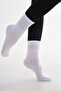 Women's Cotton Towel Sole Seamless Toe Ribbed Socket Tennis Socks - 5
