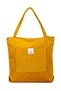Edna Mustard Velvet Hand and Shoulder Bag