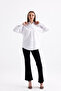 Oversize Μακρύ Basic Πουκάμισο - Λευκό - 2