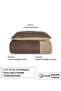 100% Cotton Duvet Cover Set 160X220 cm Brown Beige - 6