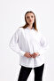 Oversize Μακρύ Basic Πουκάμισο - Λευκό