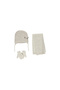 Baby Girl Ecru Hat and Glove Set