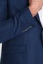 Str Men's Indigo Slim Fit Mono Collar Self Patterned Sports Blazer Jacket - 5
