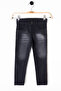 Smoked Zipper Collar Sweatshirt and Jeans Pants Boy Suit 20110 - 6