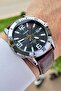 Case Silver Cord Brown Color Men's Wristwatch - 5
